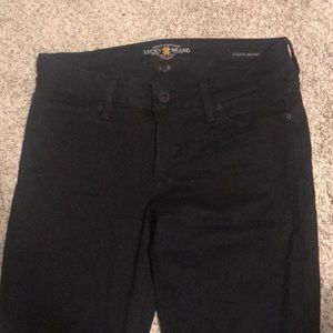 LUCKY BRAND black Lolita skinny jeans. Size 2/26 regular.